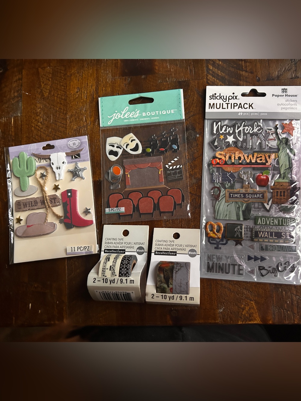 Scrapbooking/Craft Sticker Pack - Green & Multicolor